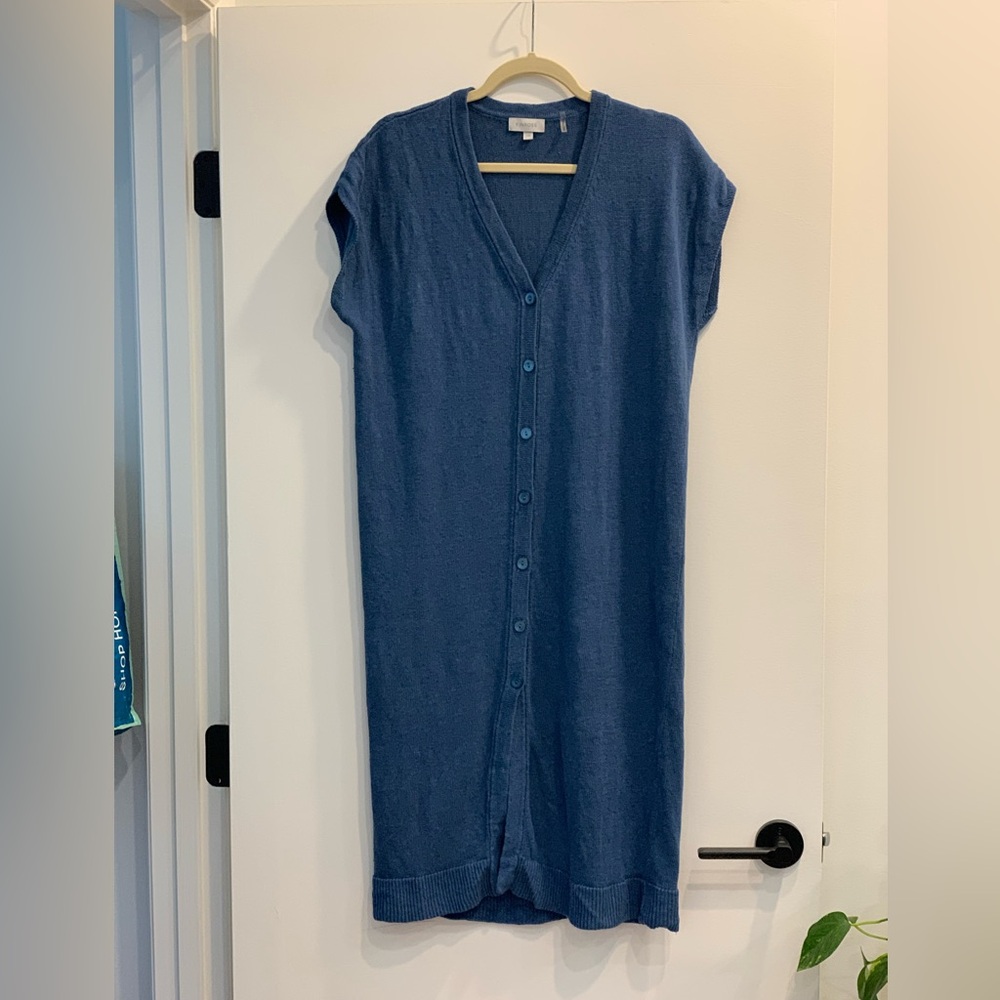Kinross Cardigan Dress marine blue L